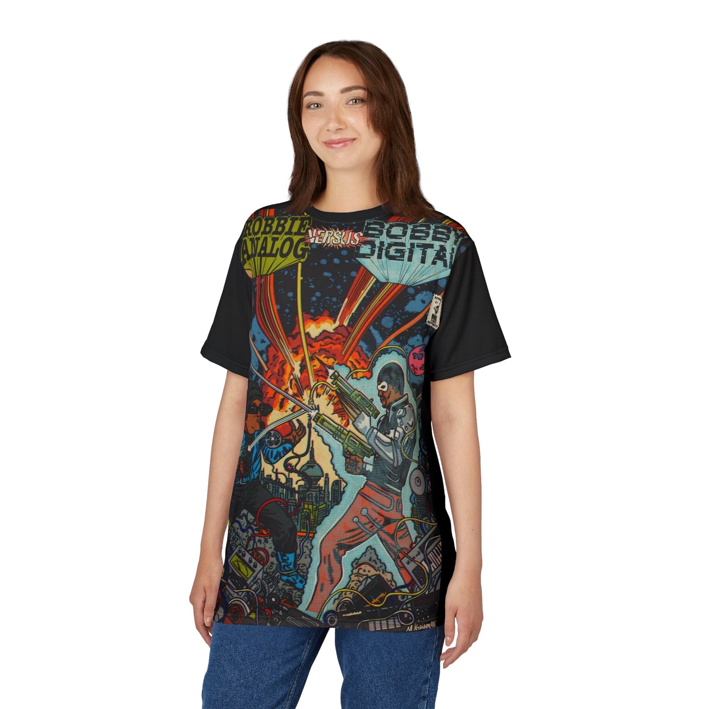 Analog vs. Digital - Unisex Cut & Sew Tee (AOP)