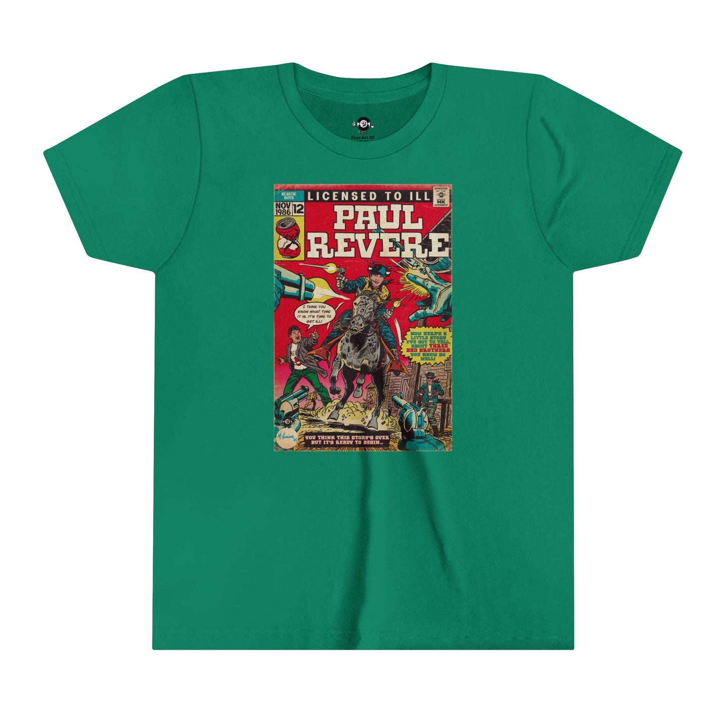 KIDS - Paul Revere - Youth Short Sleeve Tee - clothing by TeeHivey.com (Image 5)