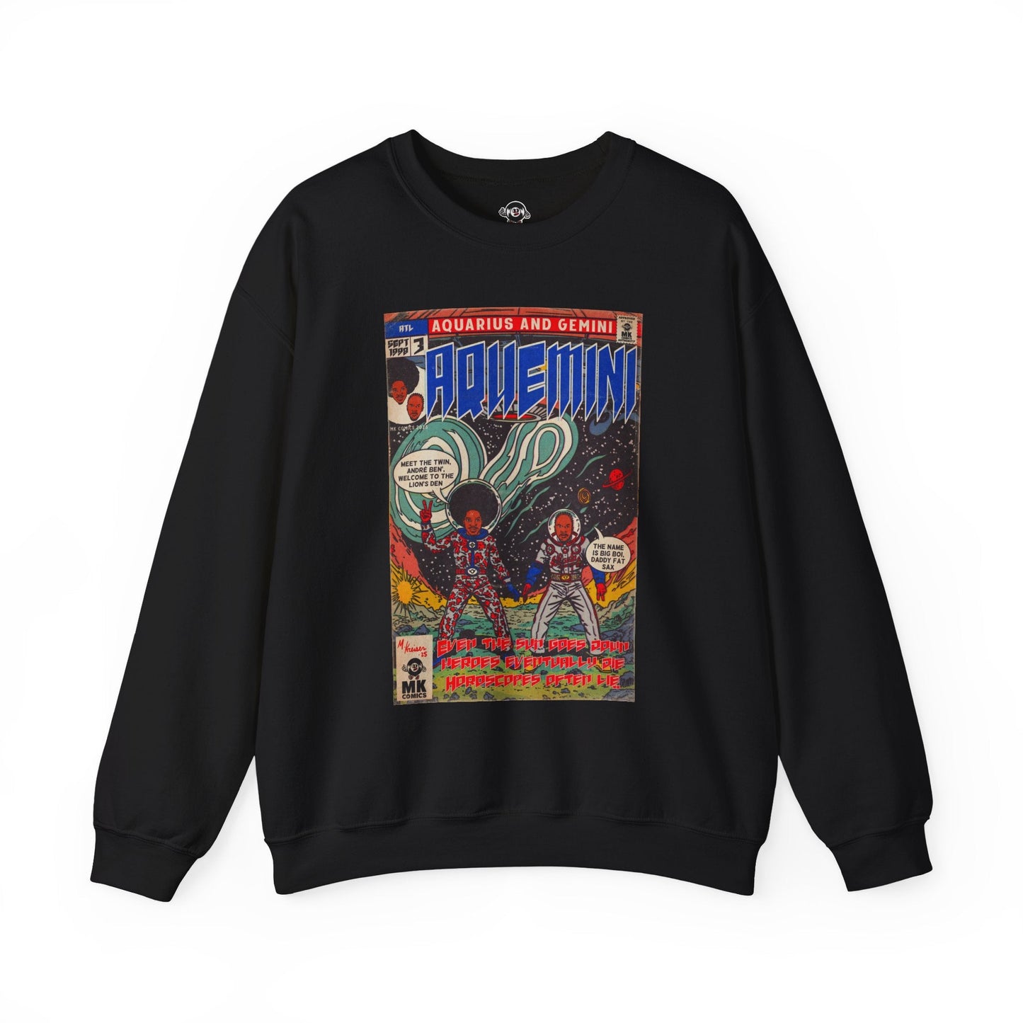 Aquemini - Comic Book Art - Unisex Heavy Blendâ„¢ Crewneck Sweatshirt