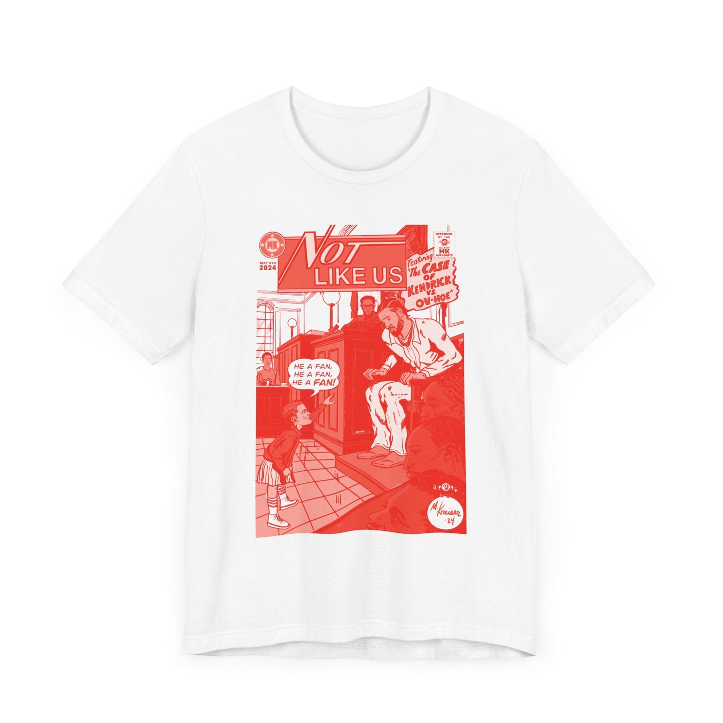 Not Like Us - RED VARIANT - Unisex Jersey Short Sleeve Tee