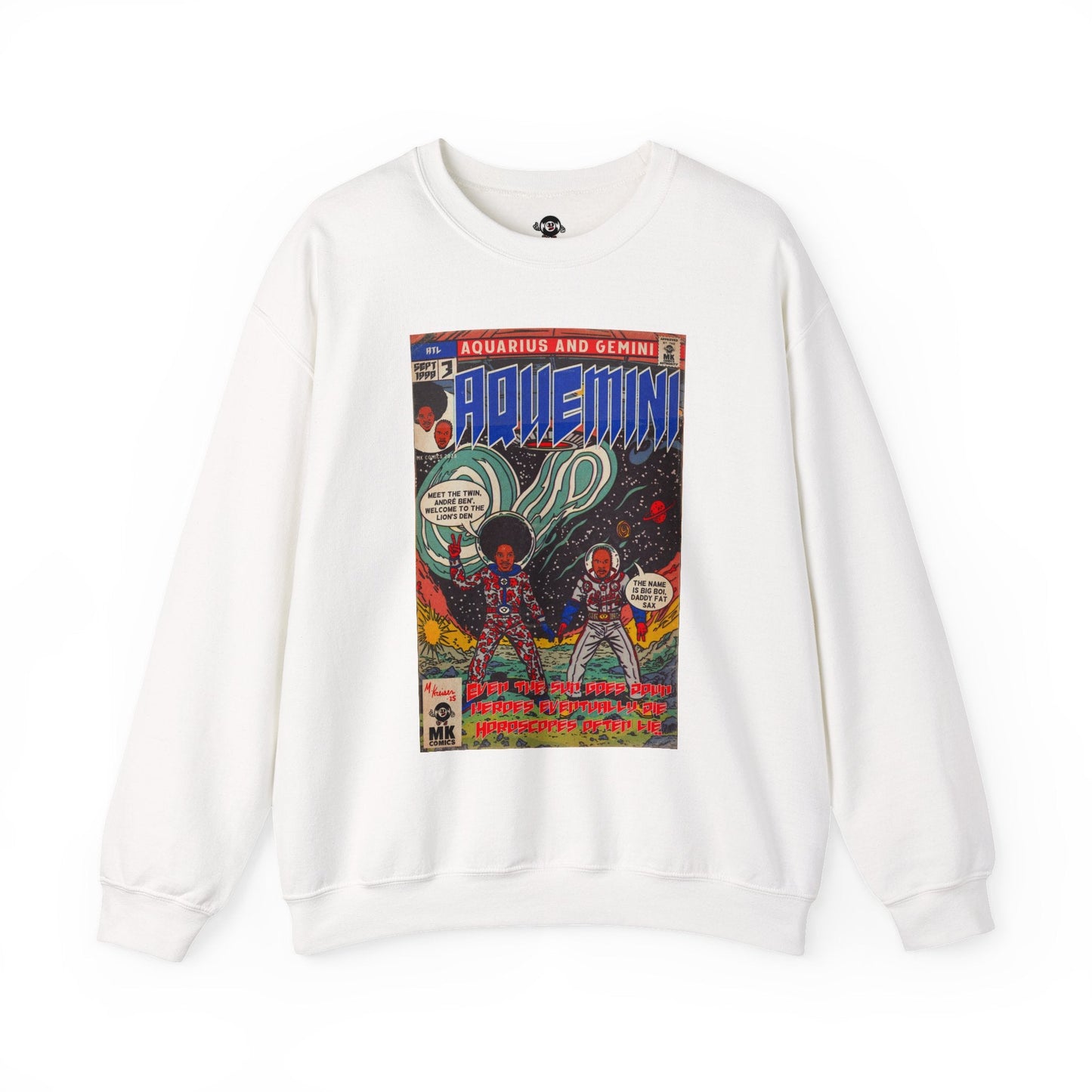Aquemini - Comic Book Art - Unisex Heavy Blendâ„¢ Crewneck Sweatshirt