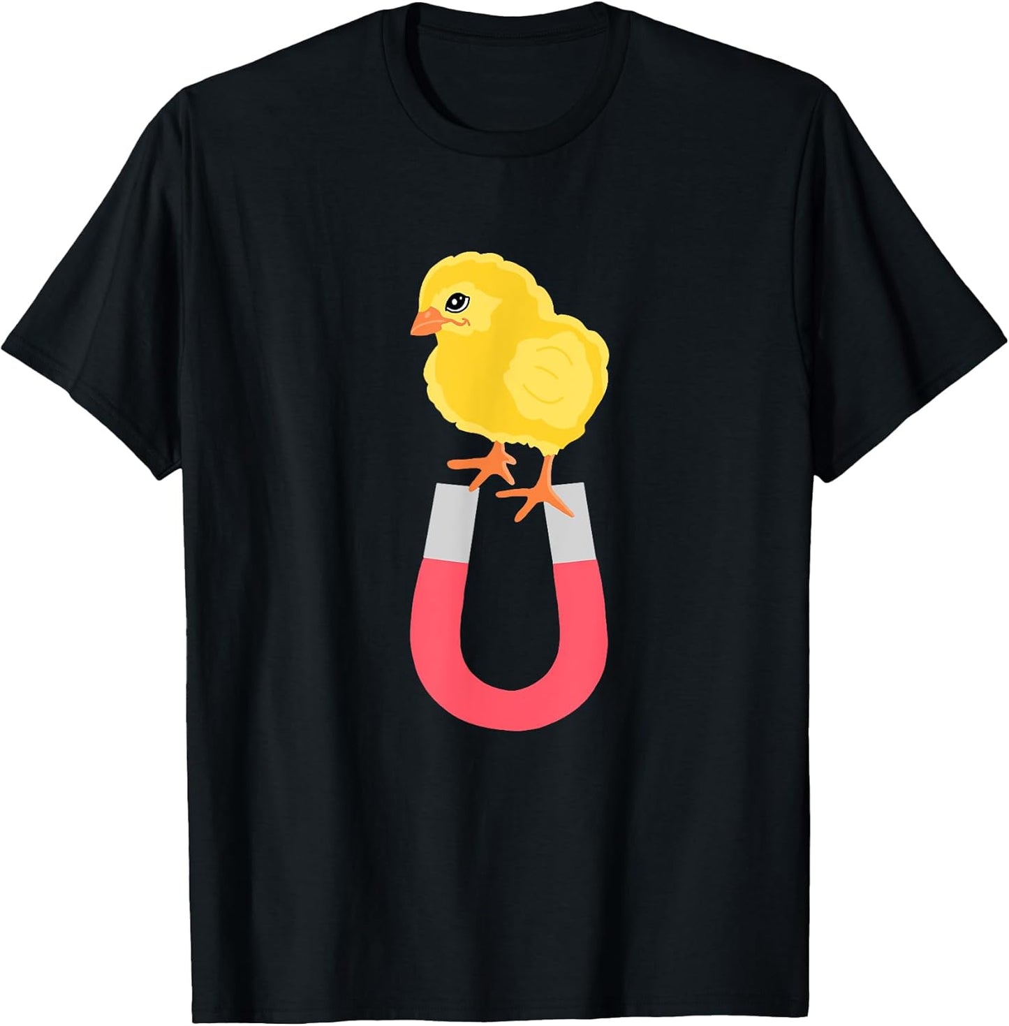Hilarious Chick With Magnet Drawing Boys And Mens Easter T-Shirt