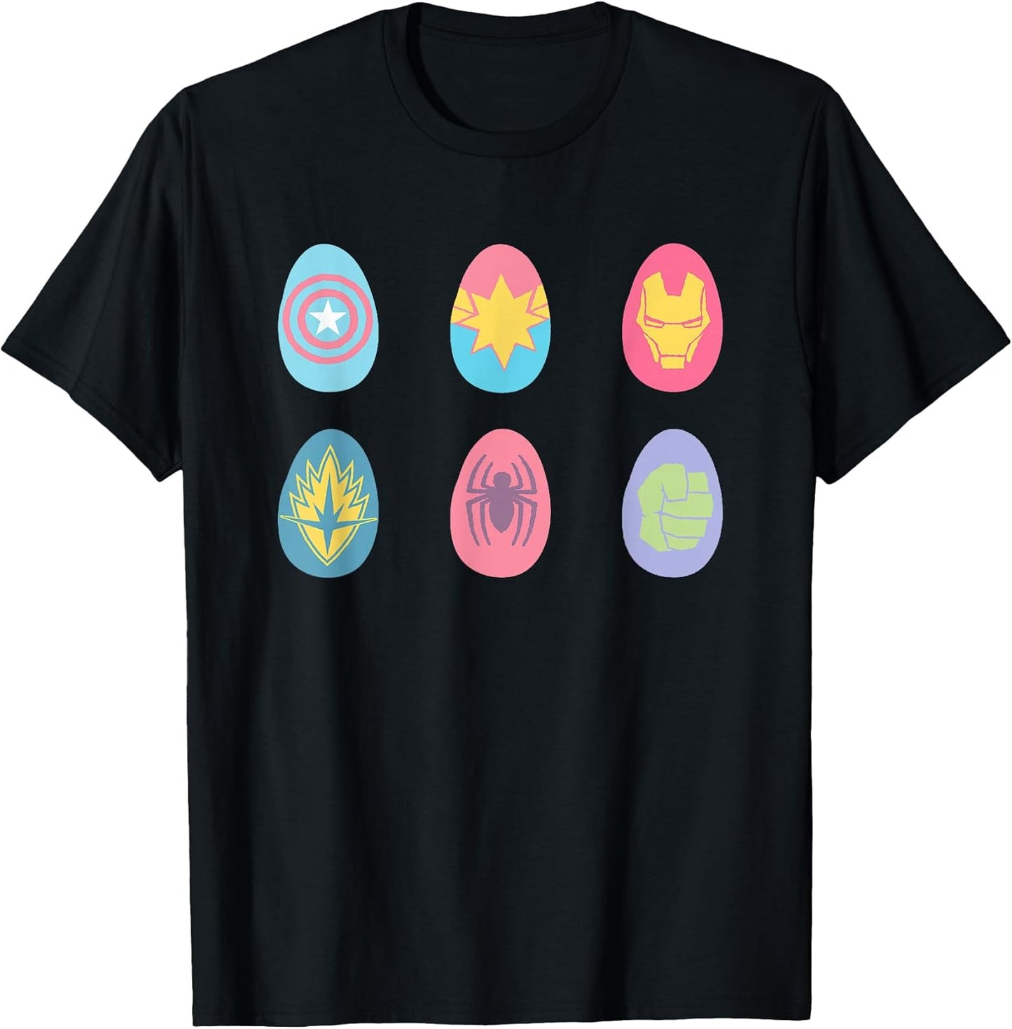 Easter Eggs Avengers Emblems Pastel Decoration T-Shirt