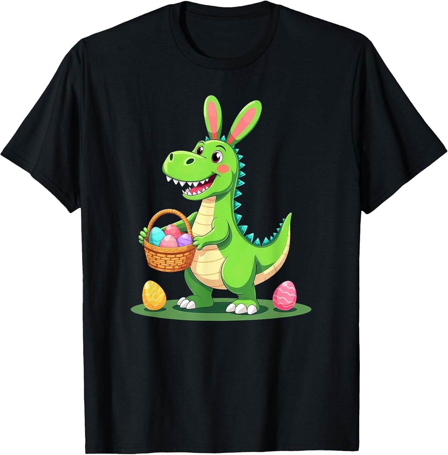 Easter Dinosaur With Egg Baslet T-Shirt