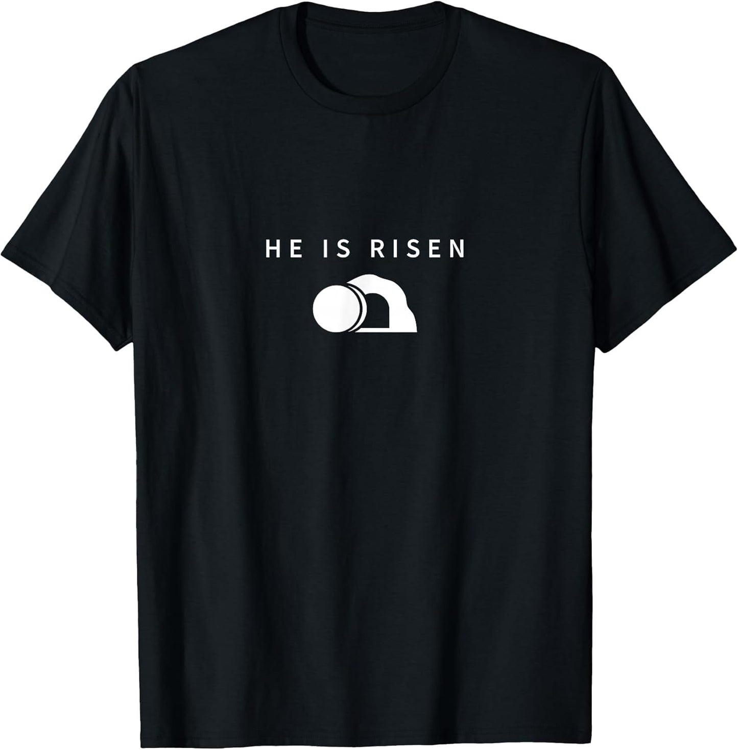 Minimalism Religious Christian Easter Jesus He is Risen T-Shirt