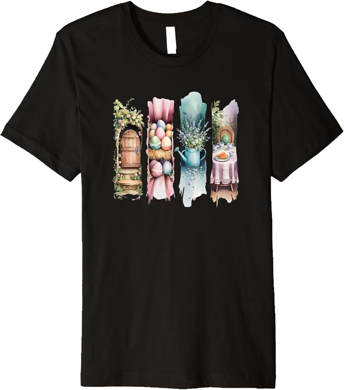 Pastel Easter Bunny Design, Trendy Spring Holiday Premium T-Shirt