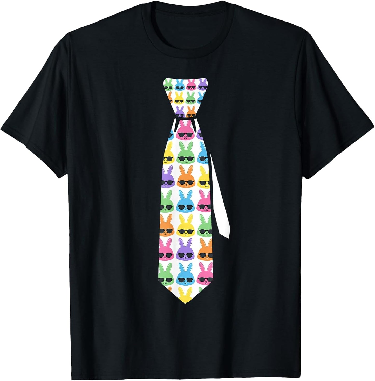 Funny Easter tie with Bunnies for Boys and Men T-Shirt