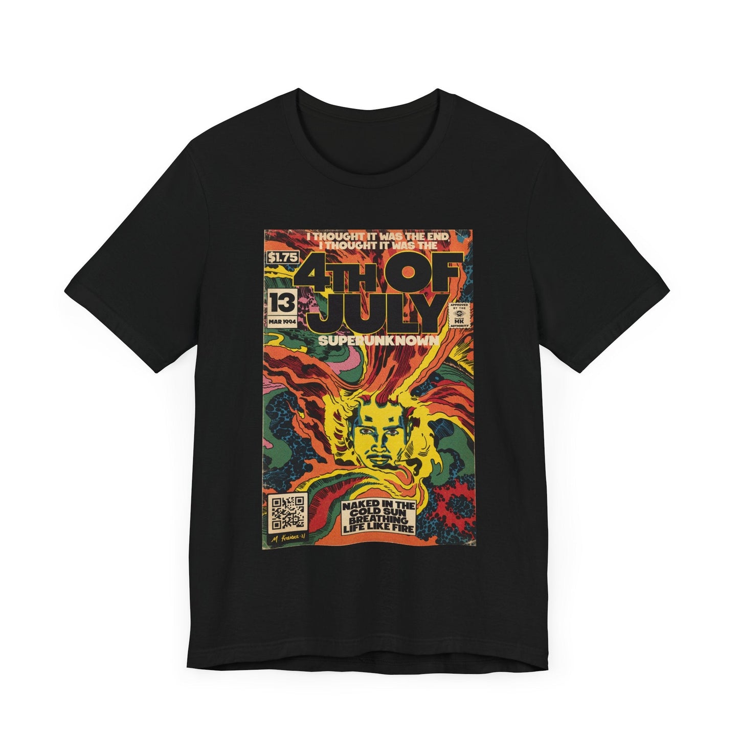 4th Of July - Grunge Comic Art - Unisex Jersey Short Sleeve Tee