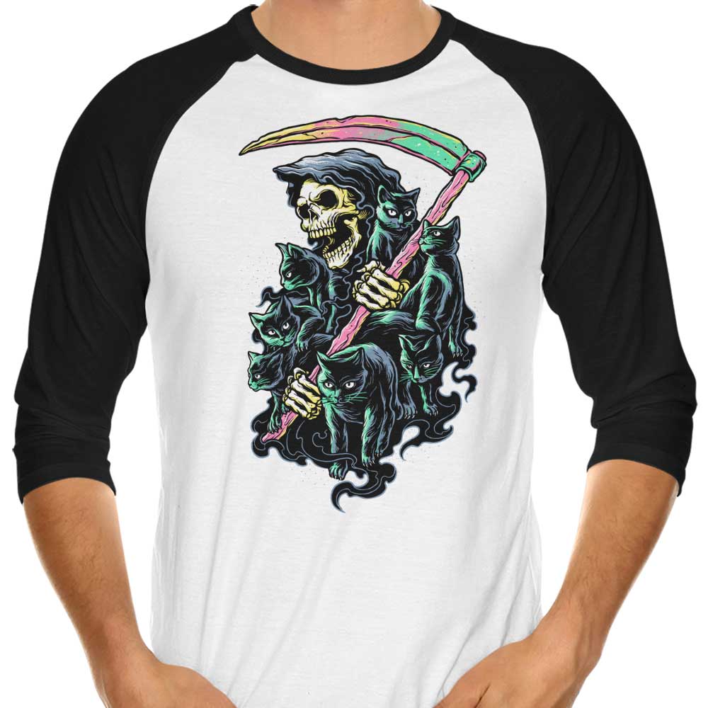 7 Deadly Cats - 3/4 Sleeve Raglan T-Shirt