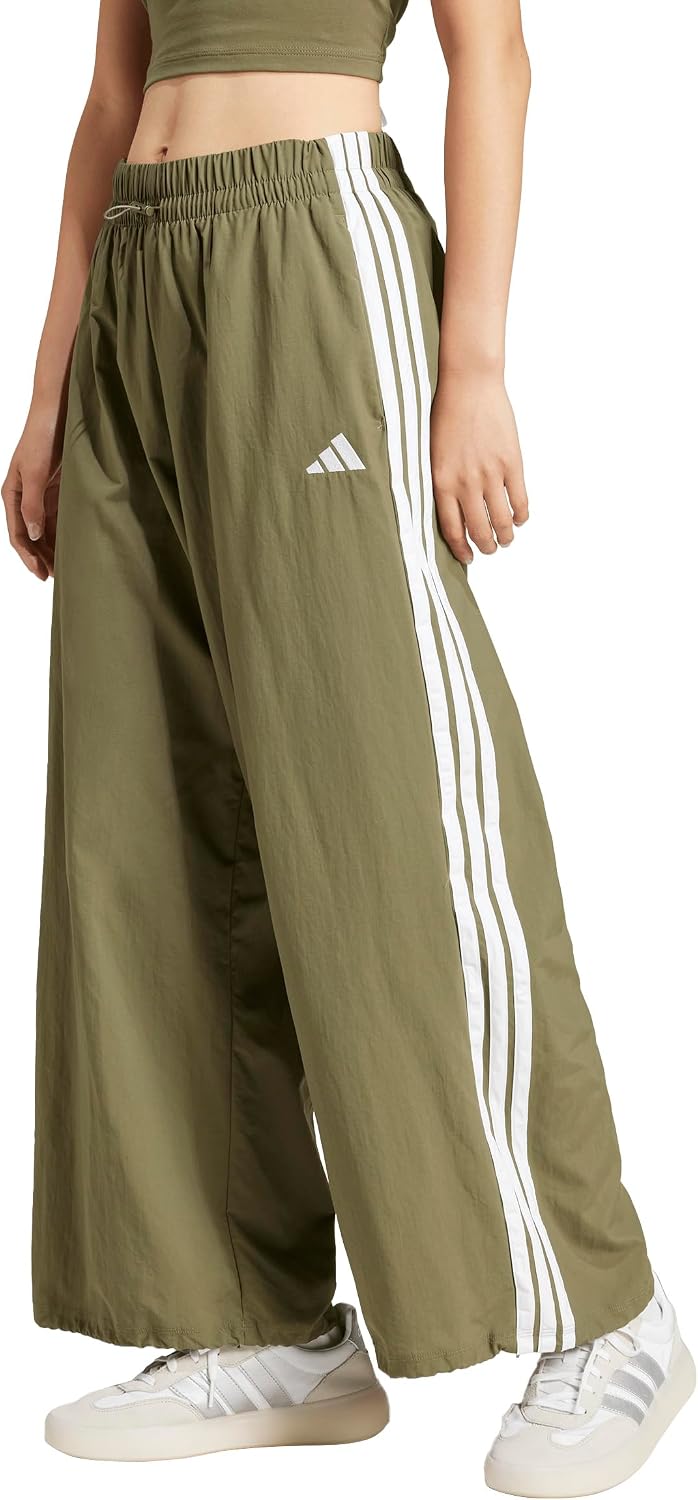 Women's Essentials 3-Stripes Woven Parachute Pants