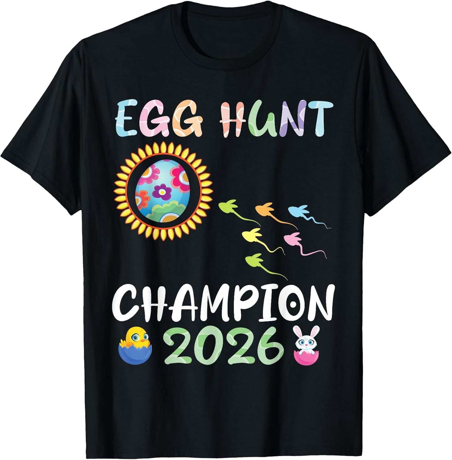 Egg Hunt Champion 2026 Easter Pregnancy Mother Father Hunter T-Shirt