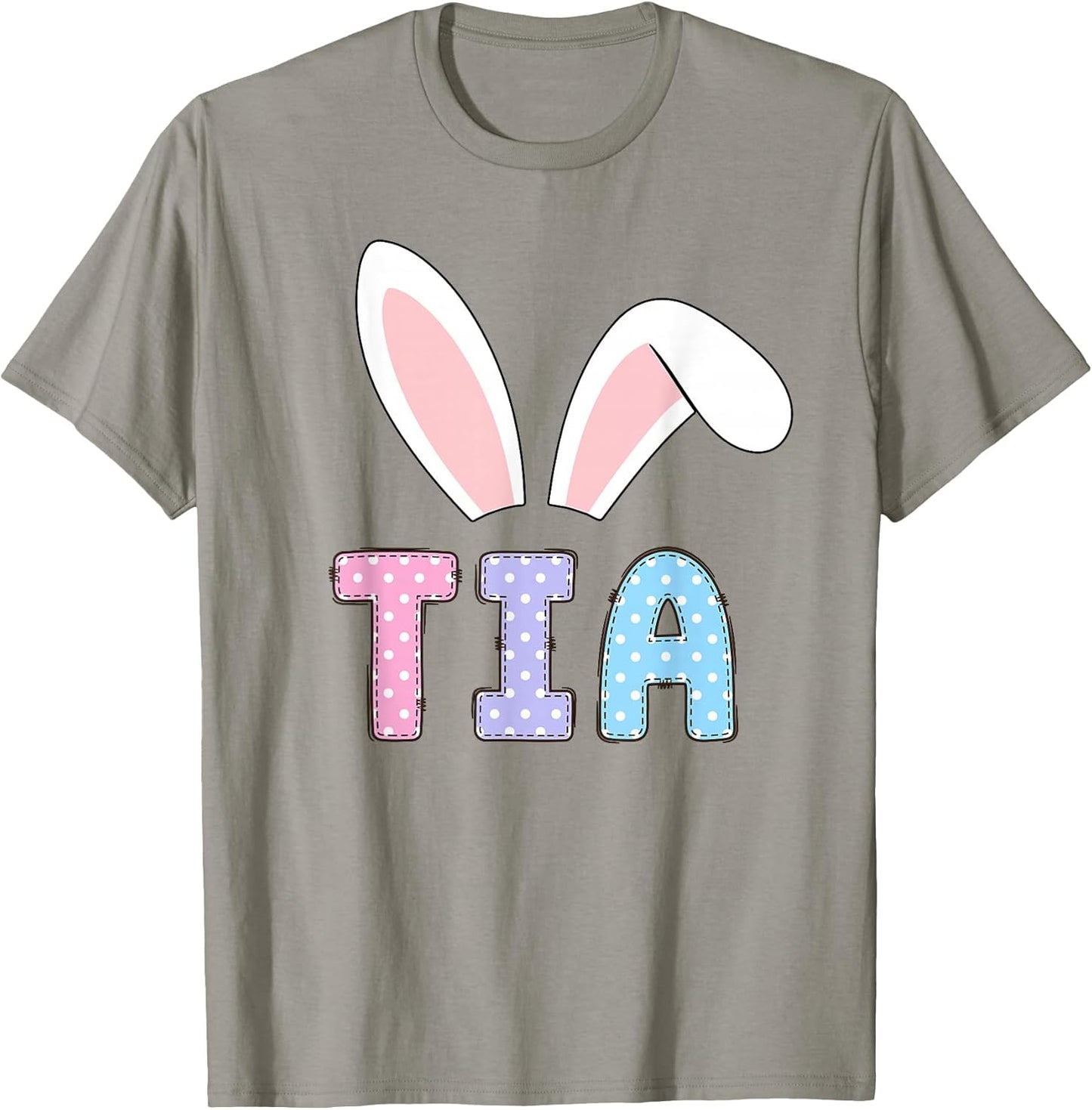 Cute Tia Happy Easter Bunny Matching Family Outfit T-Shirt