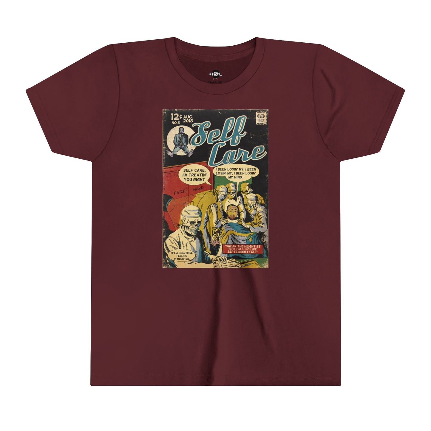 KIDS - Self Care - Youth Short Sleeve Tee - clothing by TeeHivey.com (Image 5)