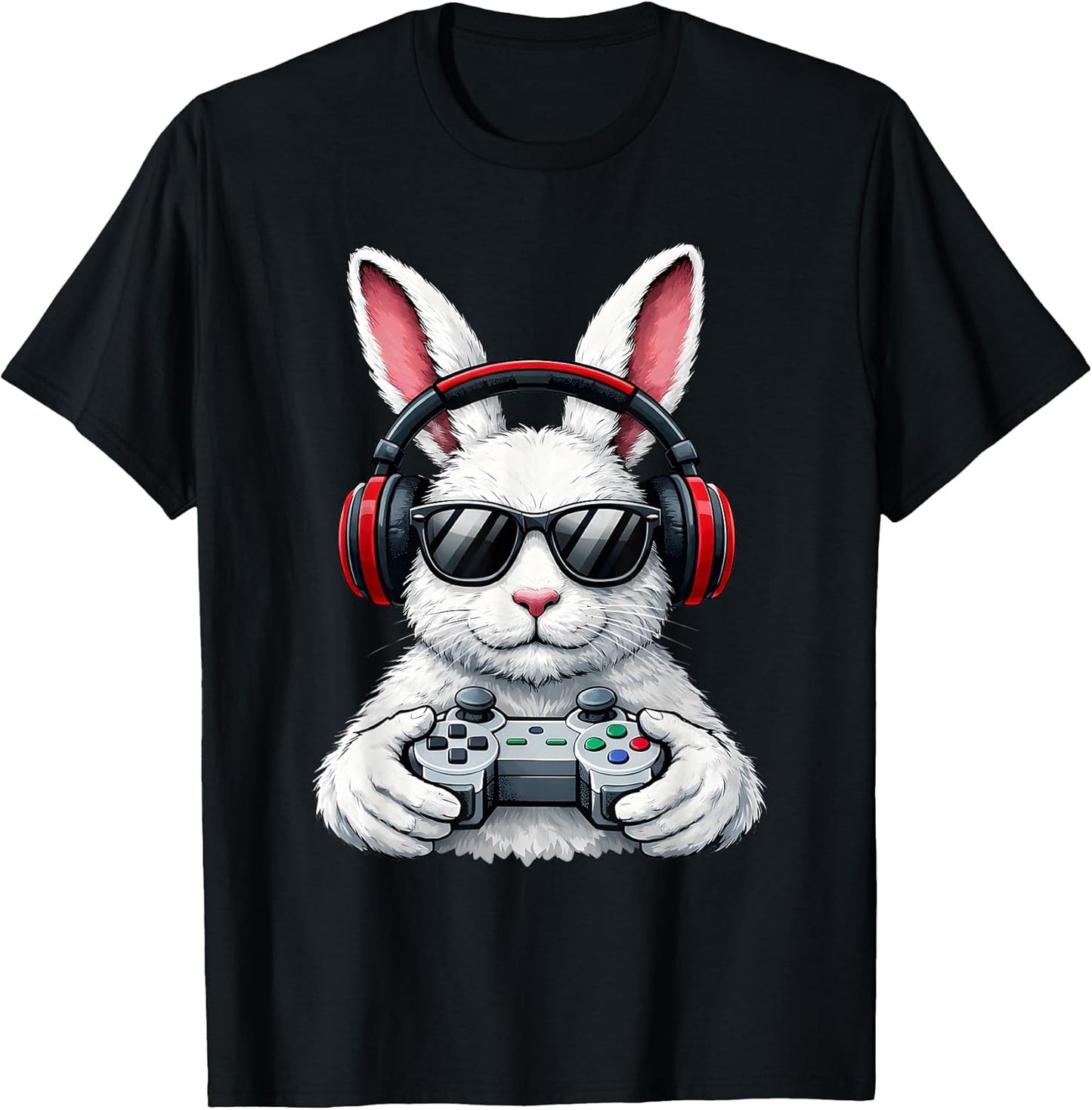 Funny Gaming Game Rabbit Easter Men Boy Toddler Kid T-Shirt