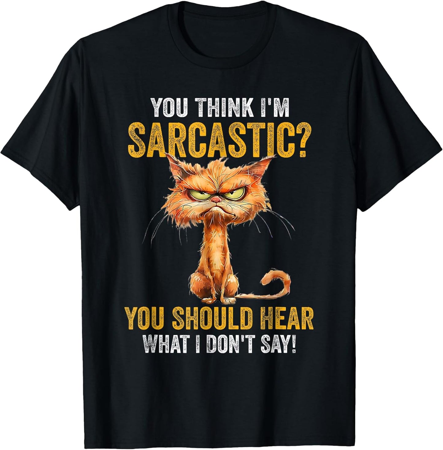 Funny Sarcastic Cat Humor and Retro Art Designs