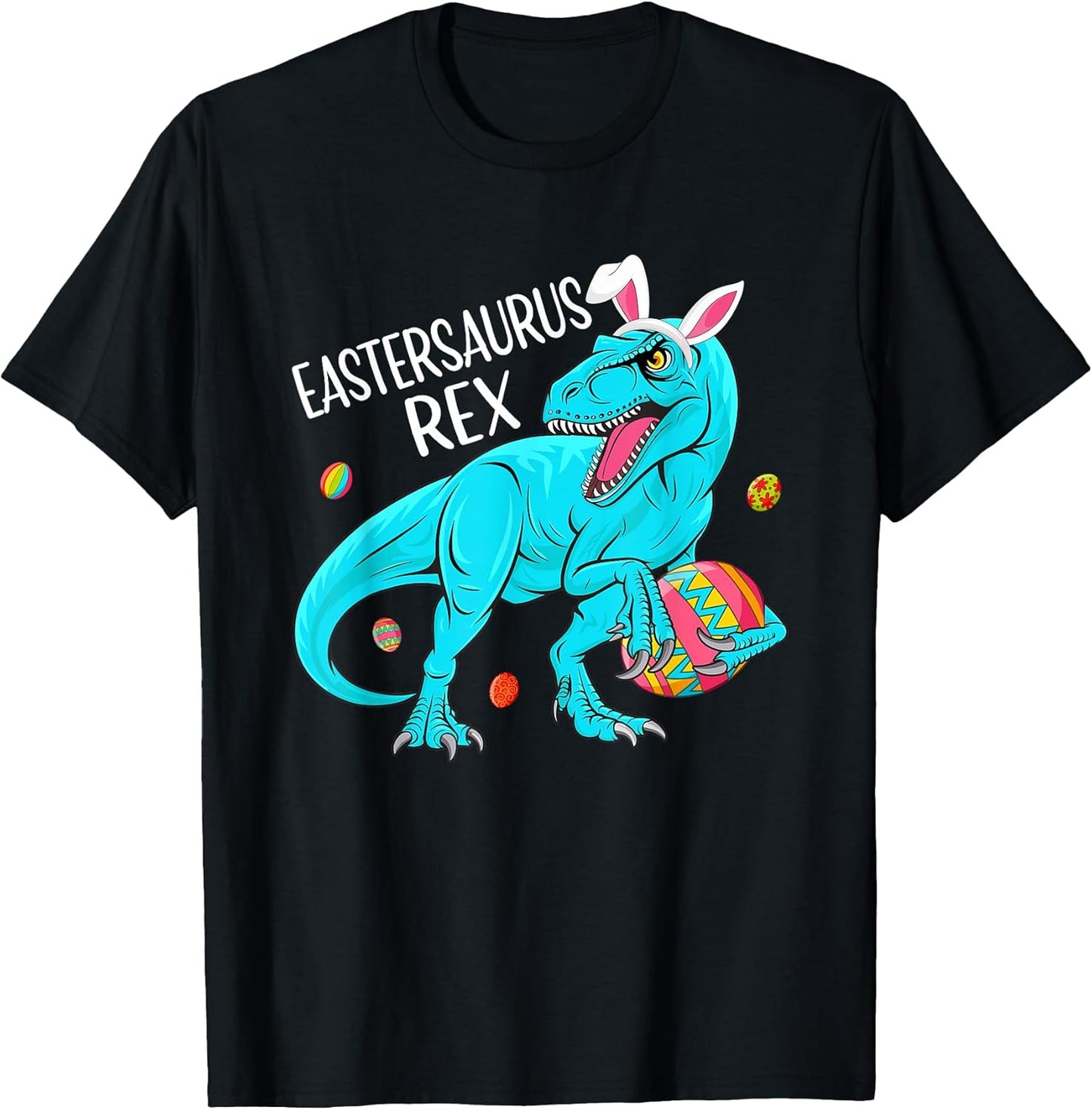 Eastersaurus Rex Easter Bunny Ear T-Rex Dino Easter Day T-Shirt