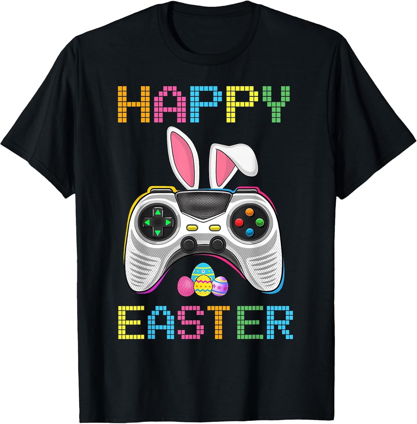 Video Game Easter Bunny Gaming Controller Gamer Boys Girls T-Shirt