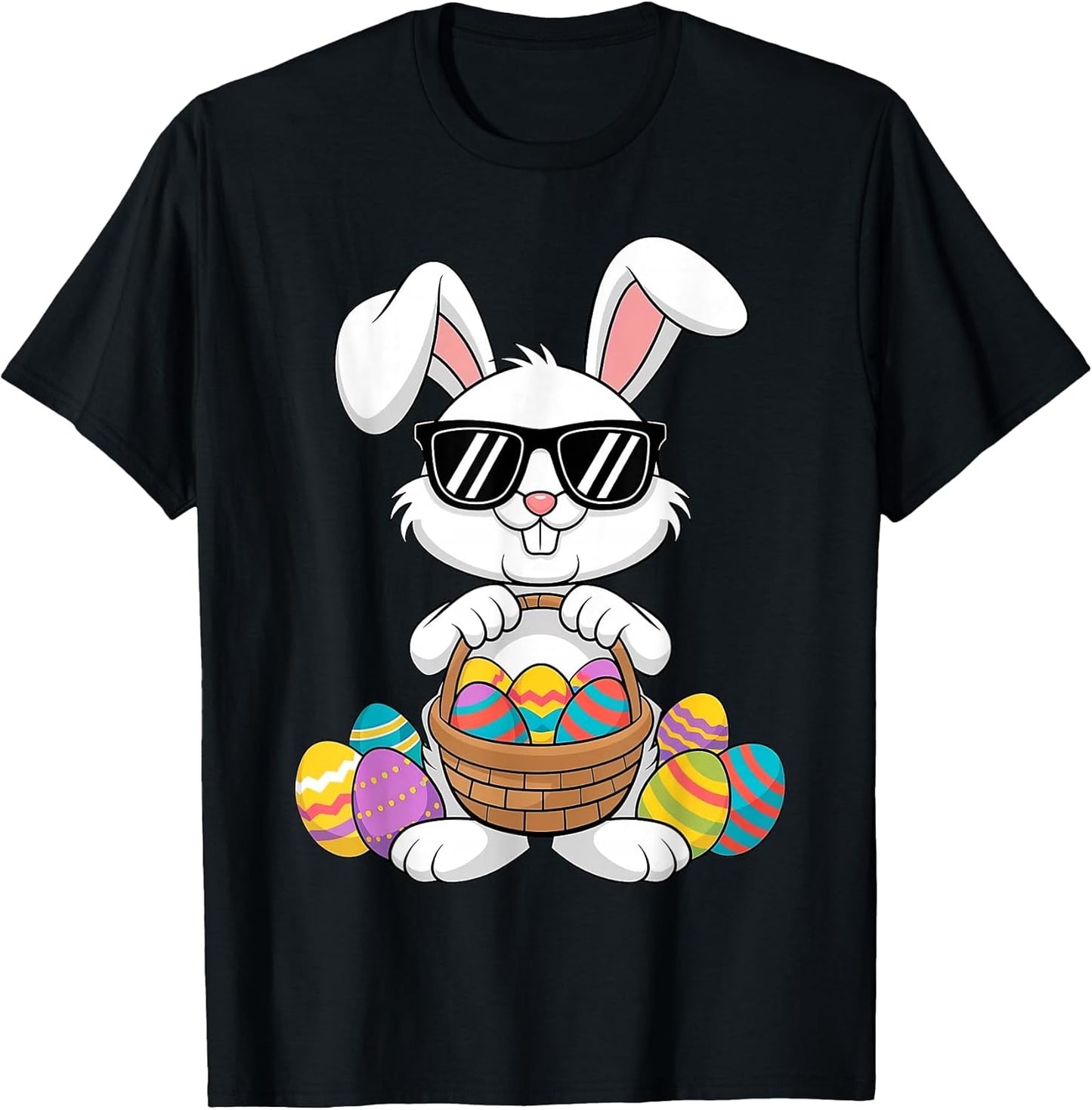 Easter Boys Girls Kids Toddler Bunny Rabbit Easter Egg Hunt T-Shirt
