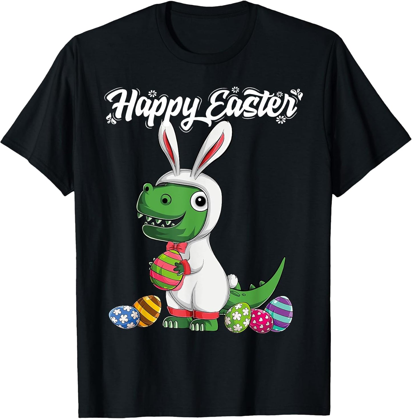 Happy Easter Egg Trex Dinosaur Bunny Costume Kids boys girls T-Shirt