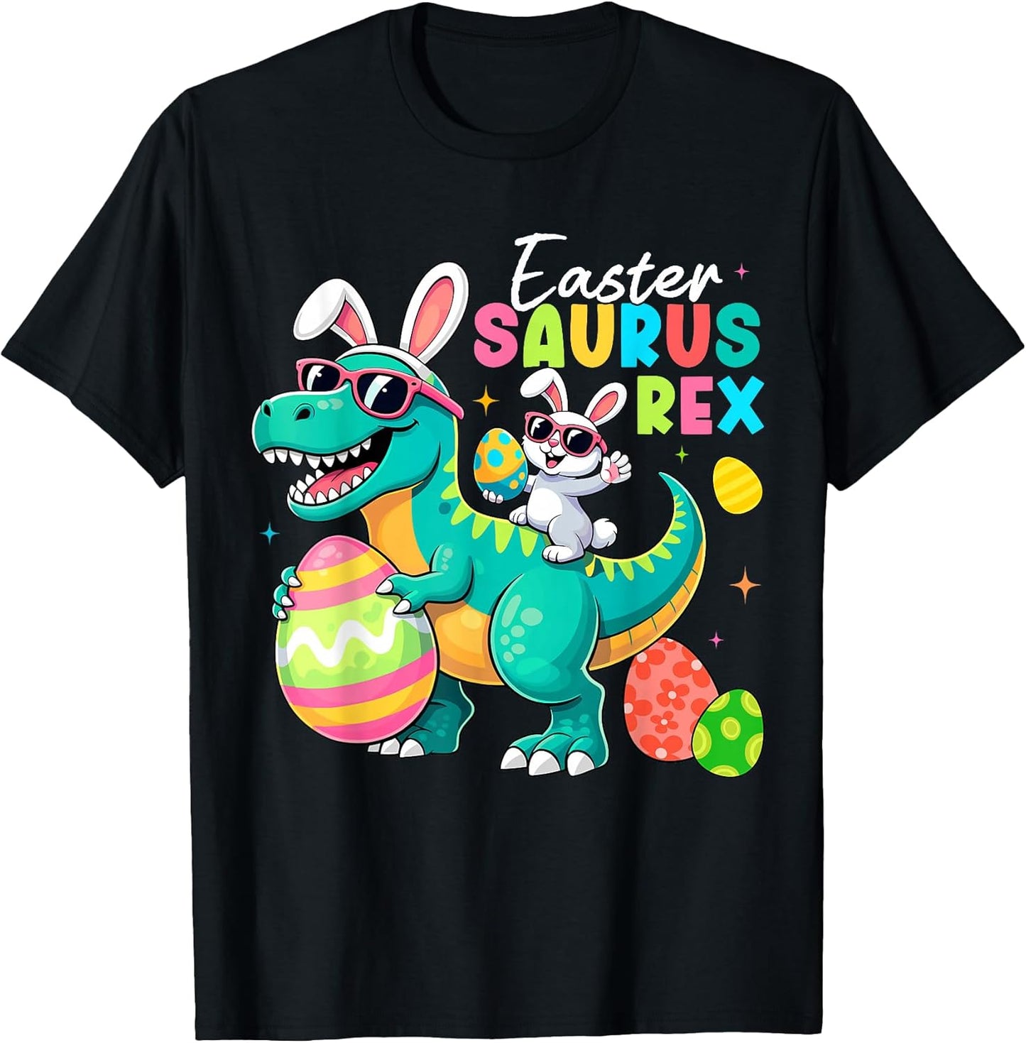 Happy Eastrawr Dinosaur for Kids Boys Girls Toddler Easter T-Shirt