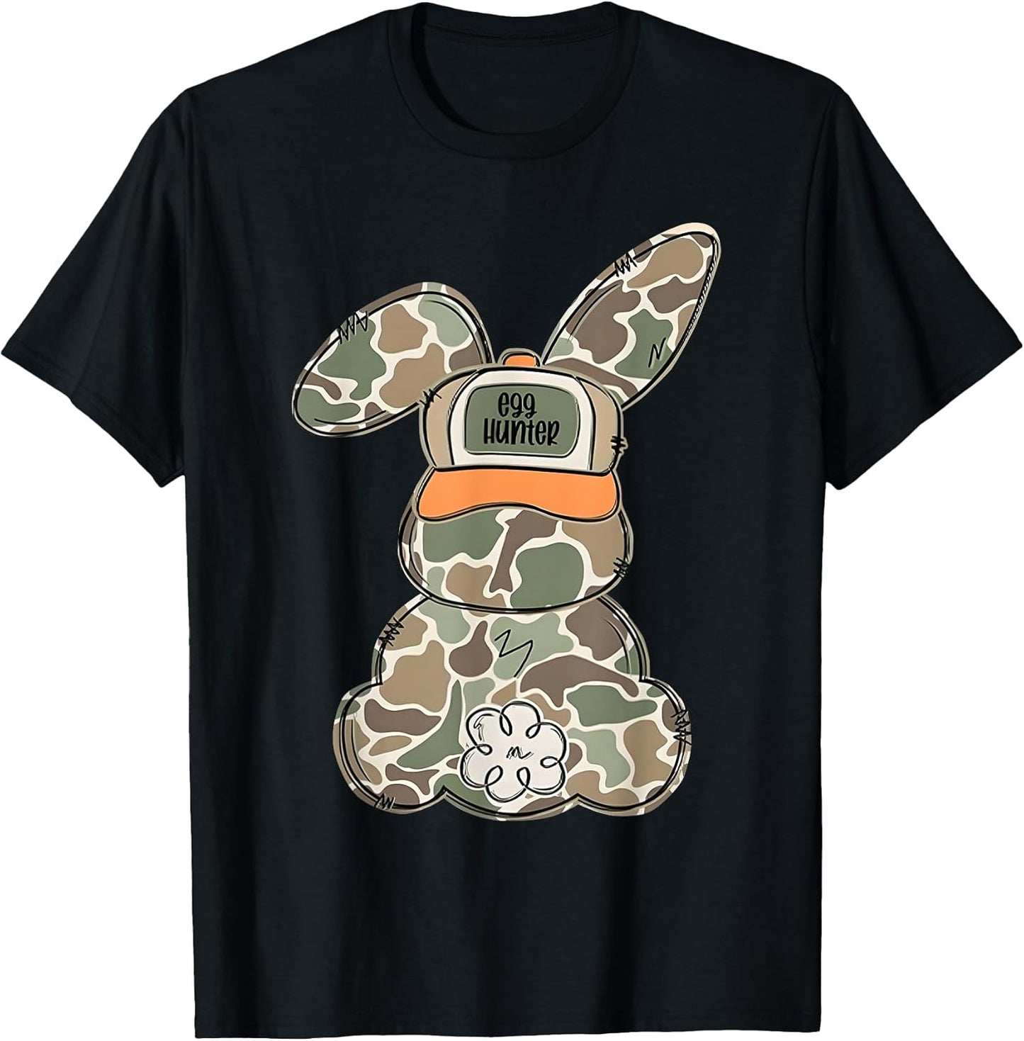 Cute Egg Hunters Bunny Egg Camo Rabbit Easter for Men Boy T-Shirt