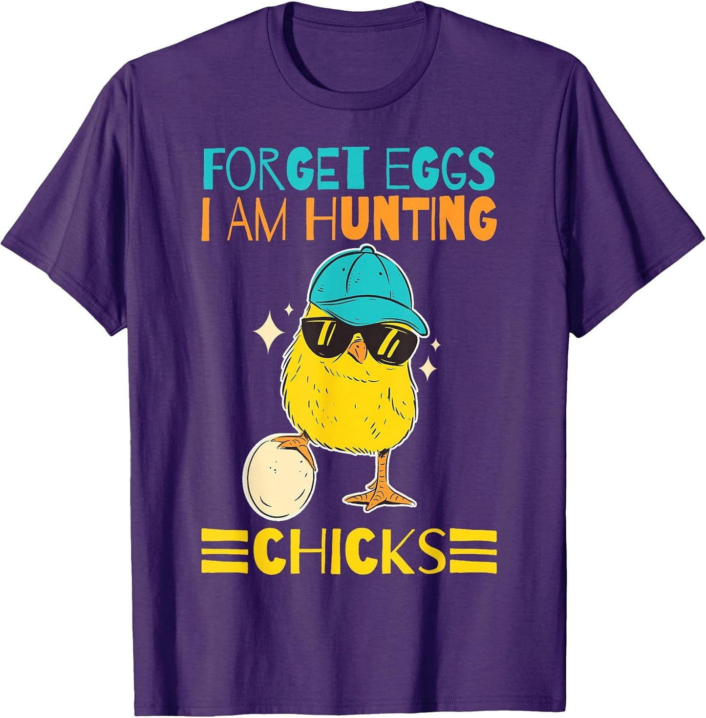 Boys Easter Outfit Forget Eggs I'm Hunting Chicks T-Shirt