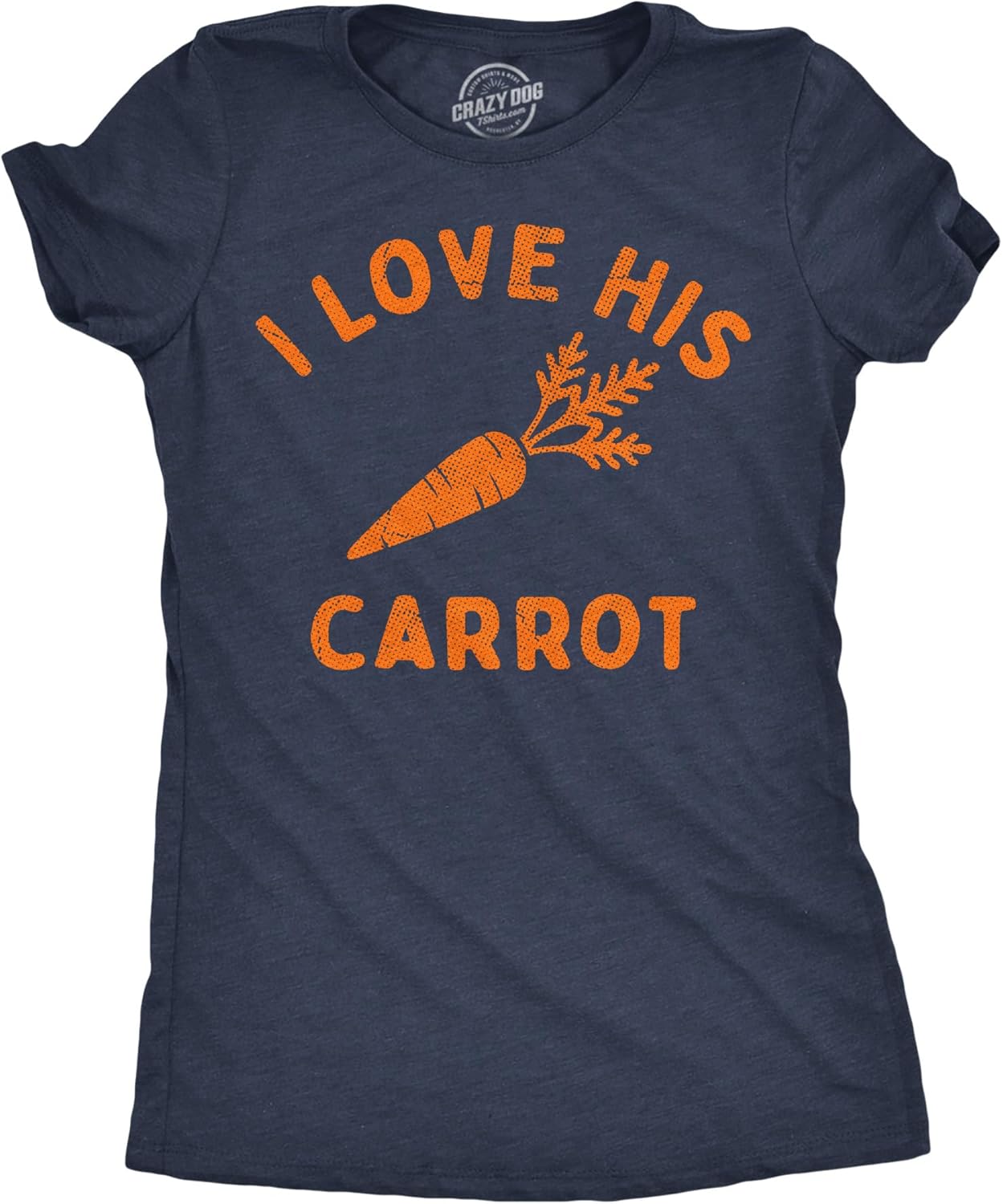 Womens Funny T Shirts I Love His Carrot Sarcastic Easter Graphic Novelty Tee for Ladies