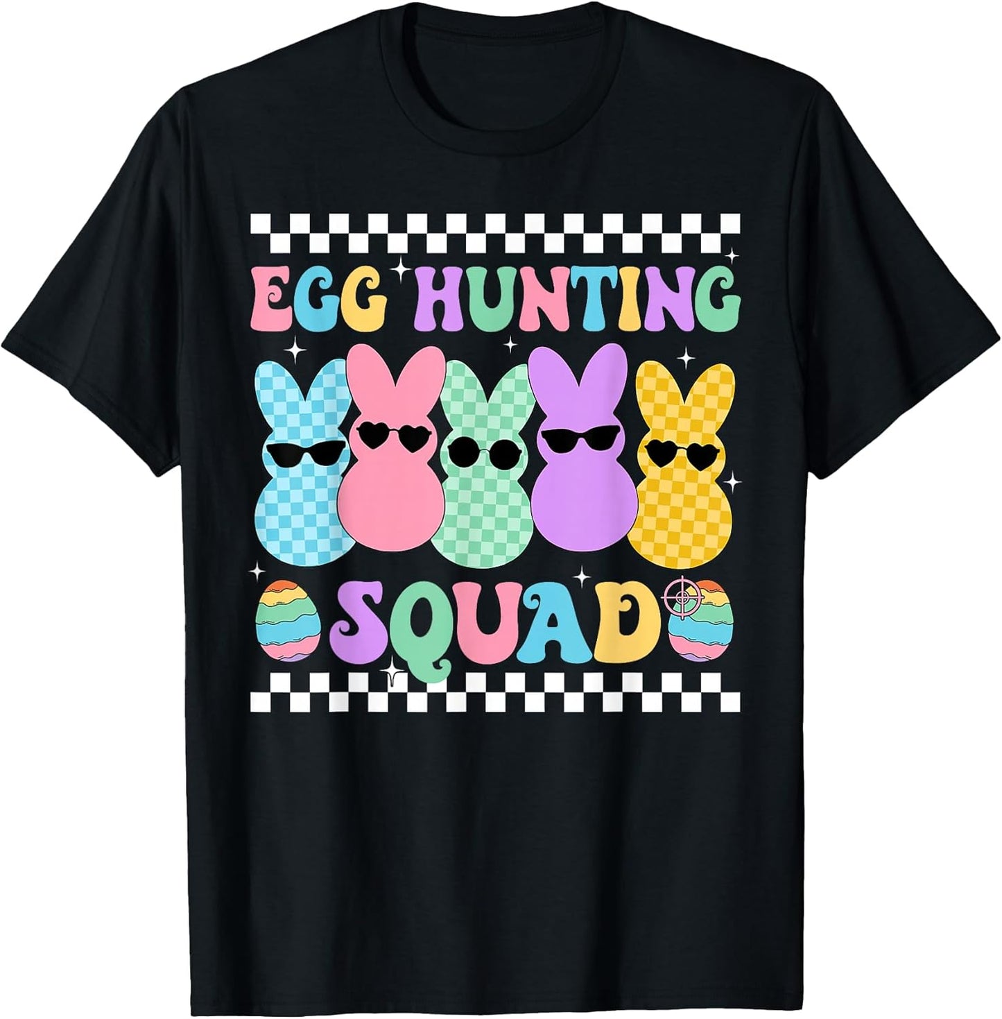Happy Easter Bunny Egg Hunting Squad Crew Family Boy Girl T-Shirt