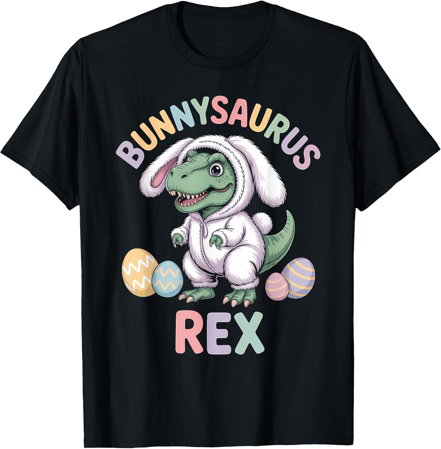Bunnysaurus Rex Funny Kids Dinosaur Easter Bunny Costume T-Shirt