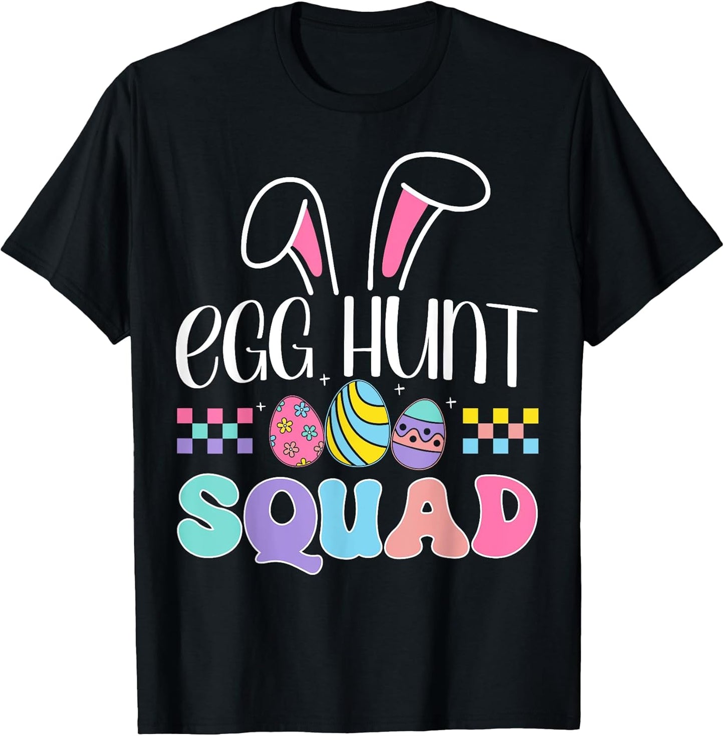 Egg Hunt Squad Bunny Easter Boys Girl Kid Easter Egg Hunting T-Shirt