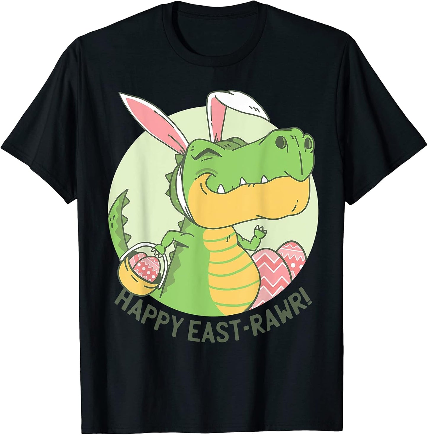 Easter Dinosaur t shirt; Bunny Dinosaur t shirt