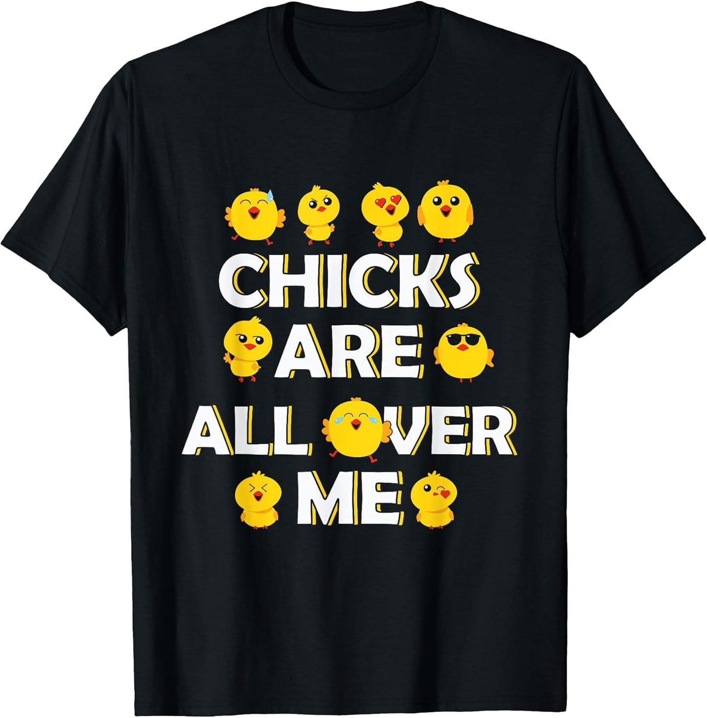 Chicks Are All Over Me Easter Toddler Boy Kids Chick Magnet T-Shirt