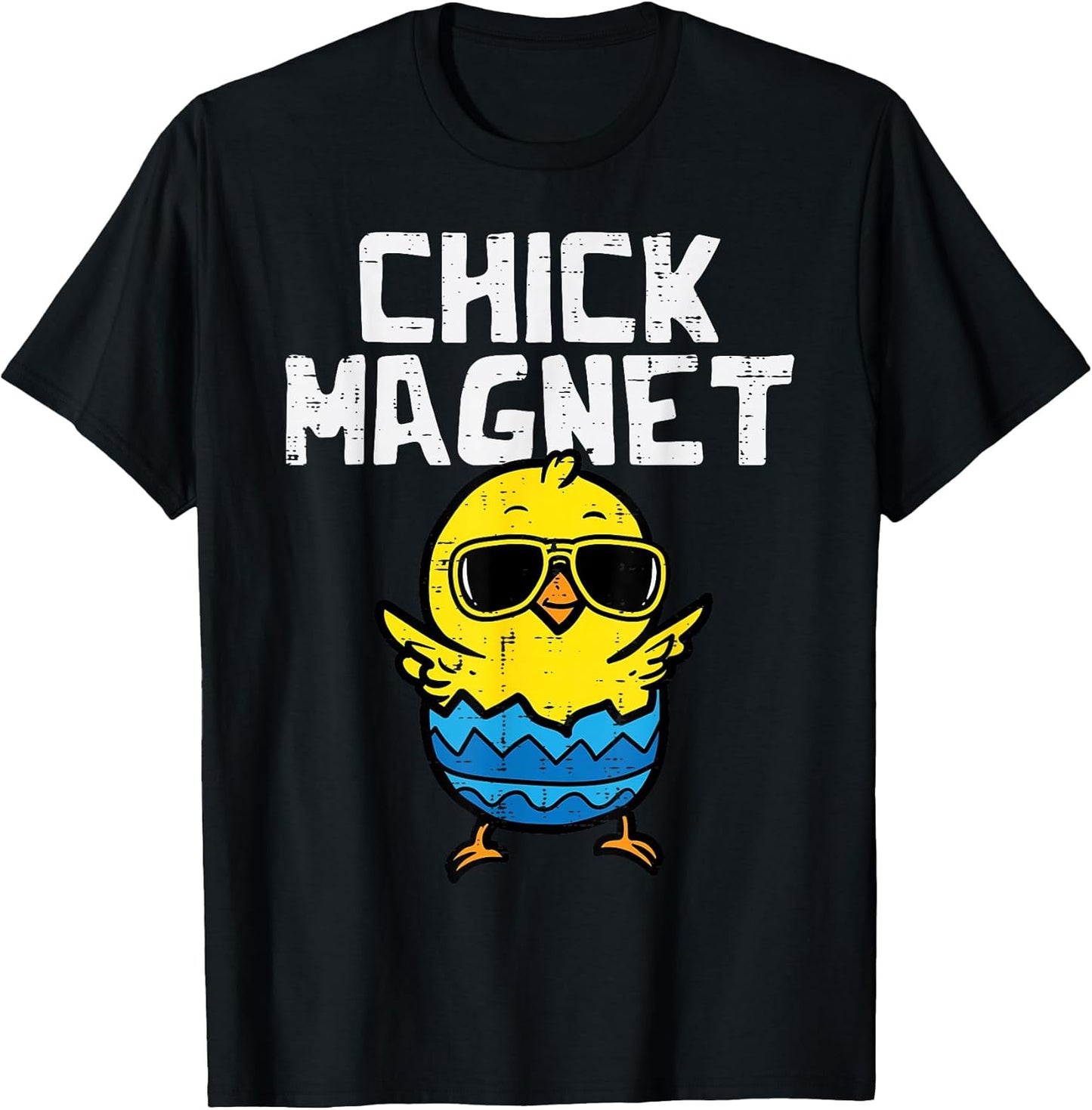 Chick Magnet Sunglasses Egg Cute Easter Boys Kids Toddlers T-Shirt