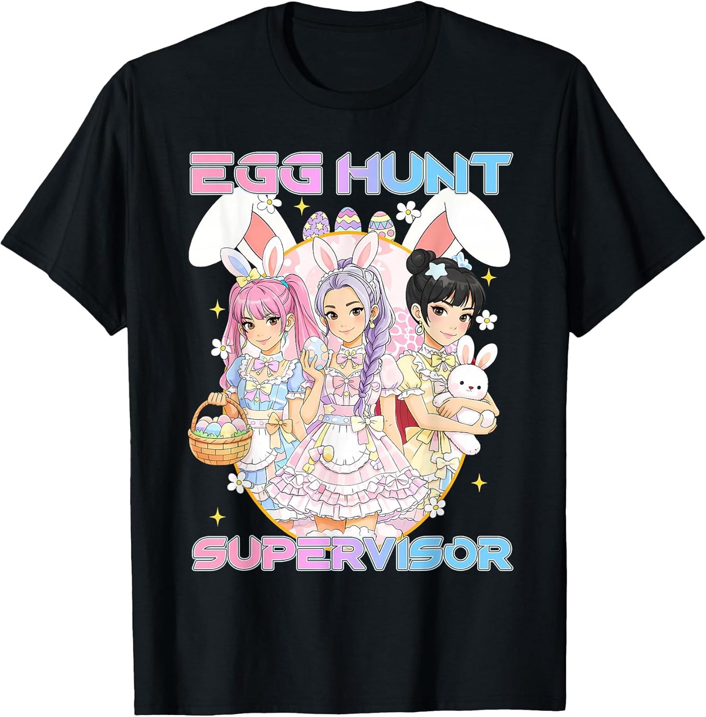 K-pop Easter Bunny Egg Hunt Supervisor Funny Mom Coquette T-Shirt