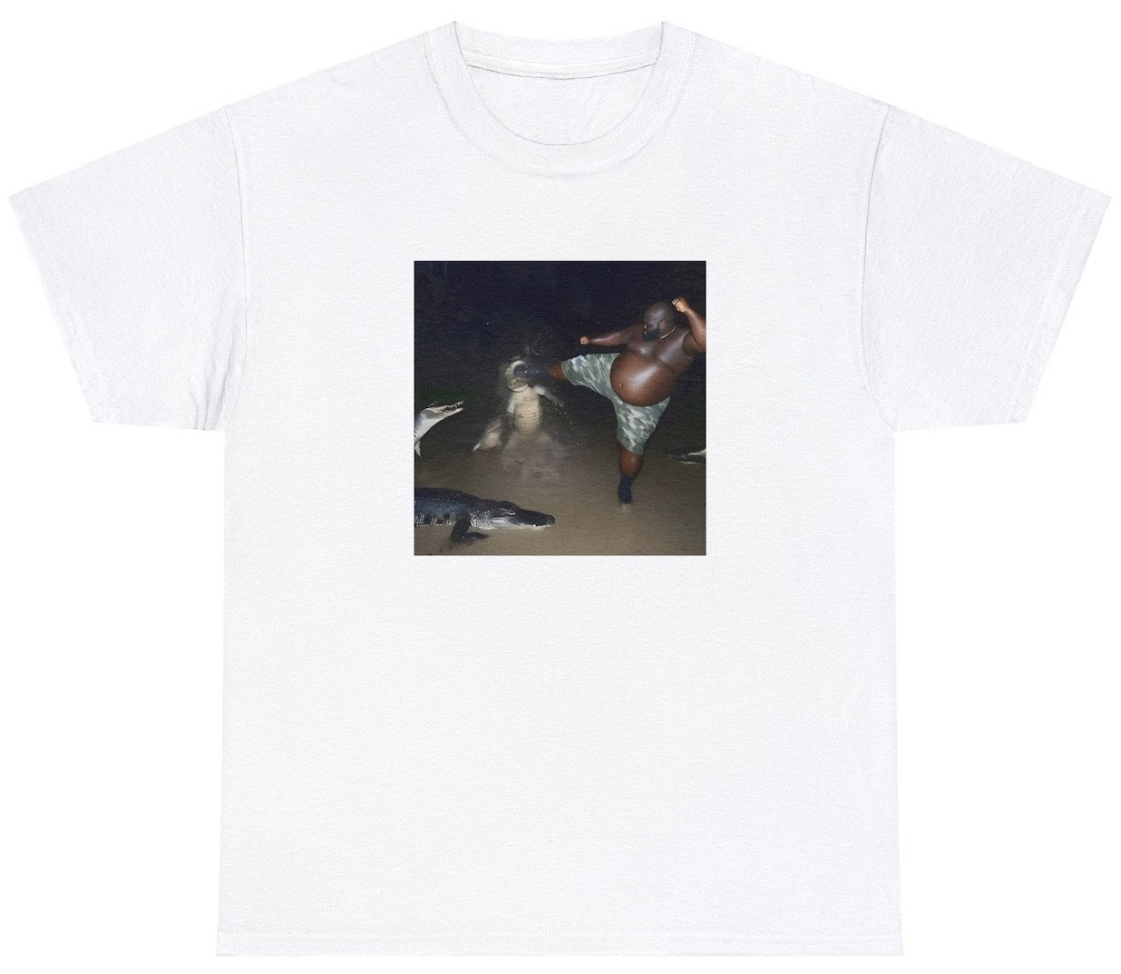 AAA Man Kicking Alligator Tee