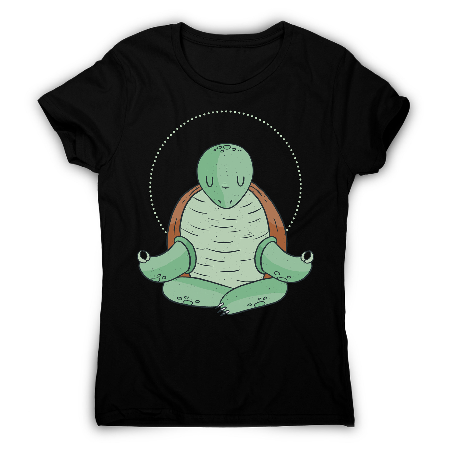 Yoga turtle funny women's t-shirt