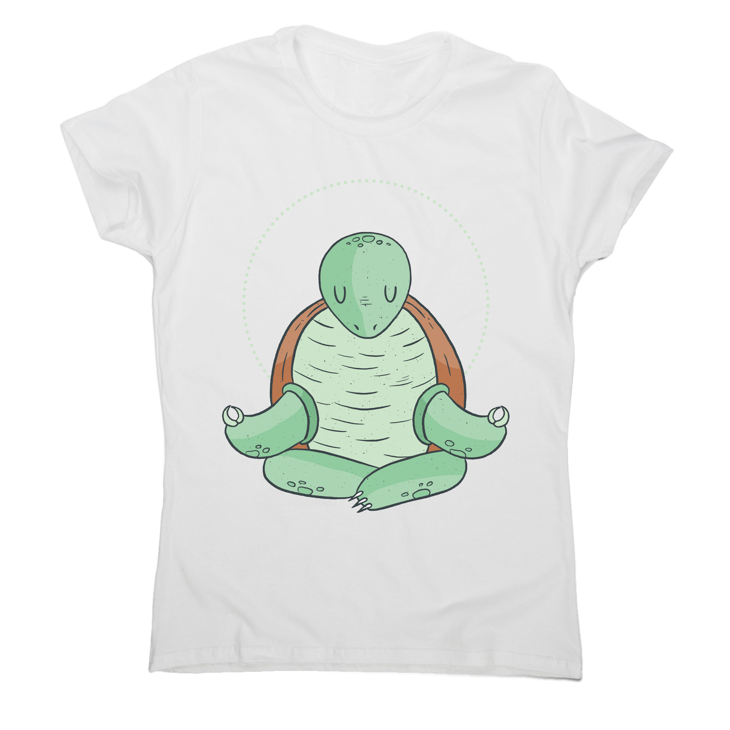 Yoga turtle funny women's t-shirt