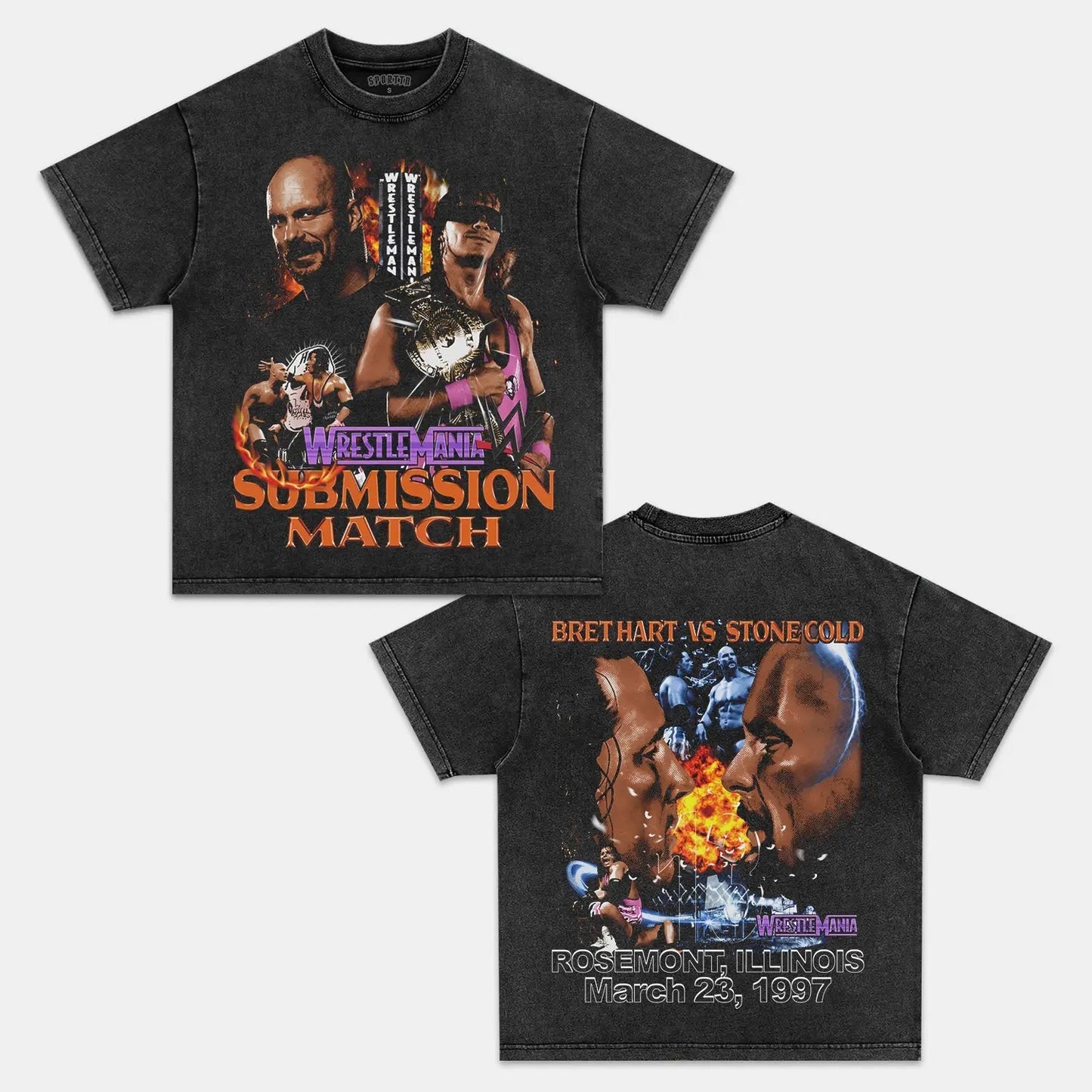 WRESTLEMANIA 13 TEE - clothing by TeeHivey.com (Image 2)