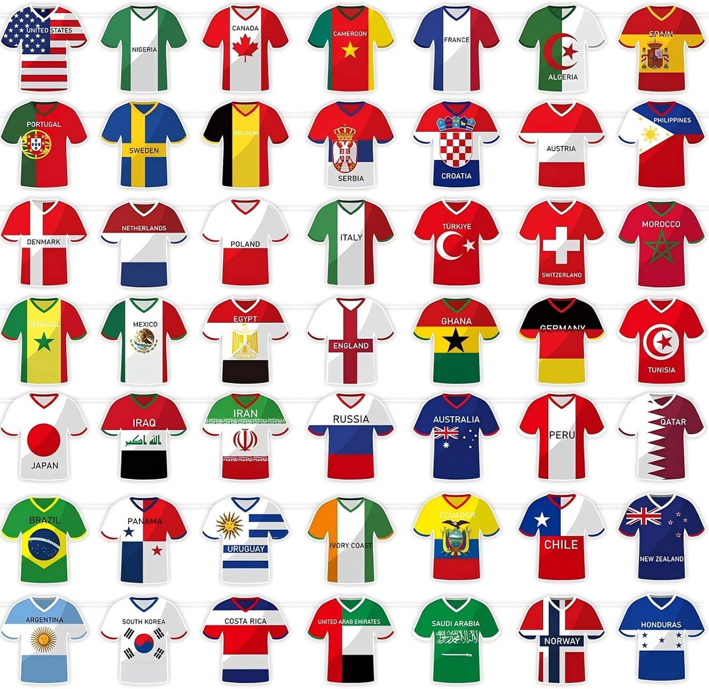 2026 World Cup Soccer Flags Bunting Banner 50 Countries International Country String Flags 50Pcs World Cup Decorations for Sports Themed Parties Olympic Events Outdoor Celebrations Fans Merchandise(Not among the top 48 teams)
