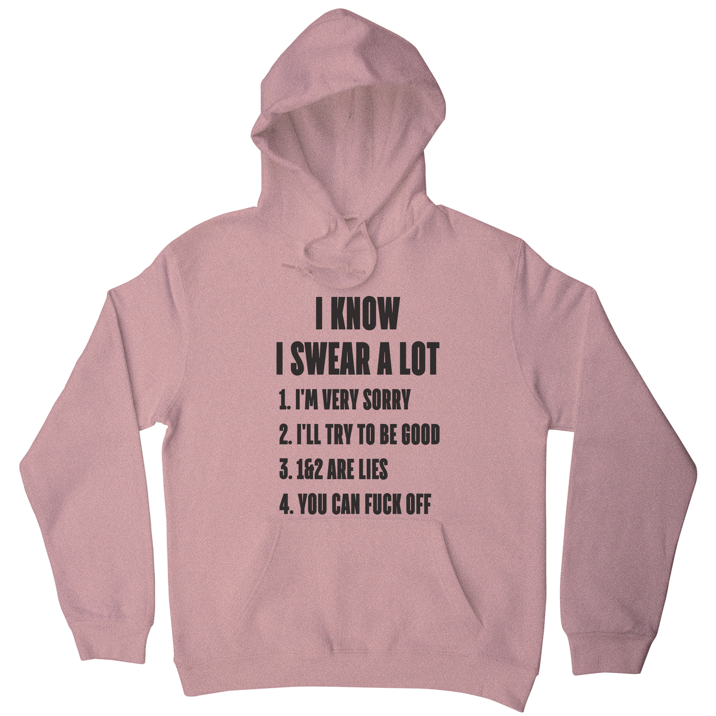 I know I swear a lot funny rude offensive hoodie