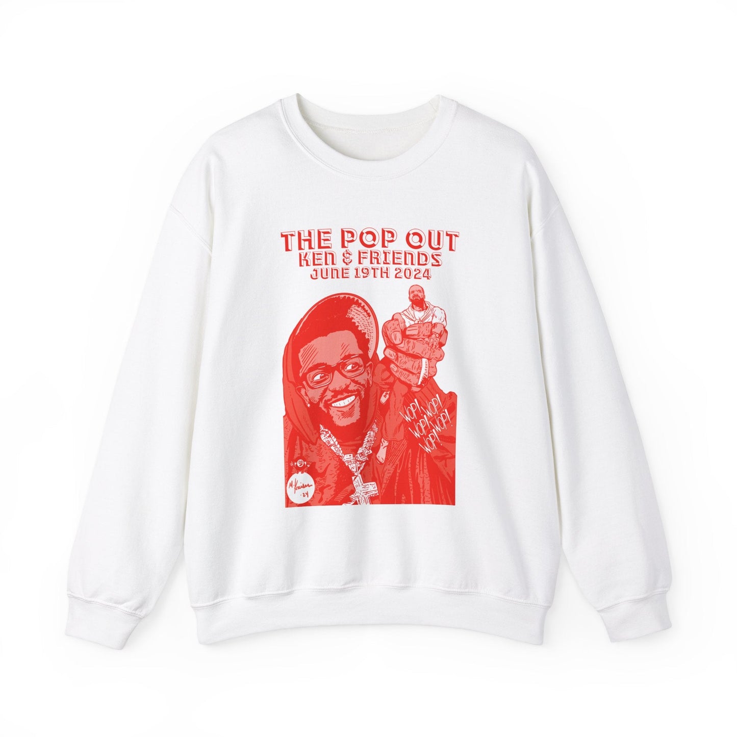 The Pop Out - RED VARIANT - Unisex Heavy Blendâ„¢ Crewneck Sweatshirt