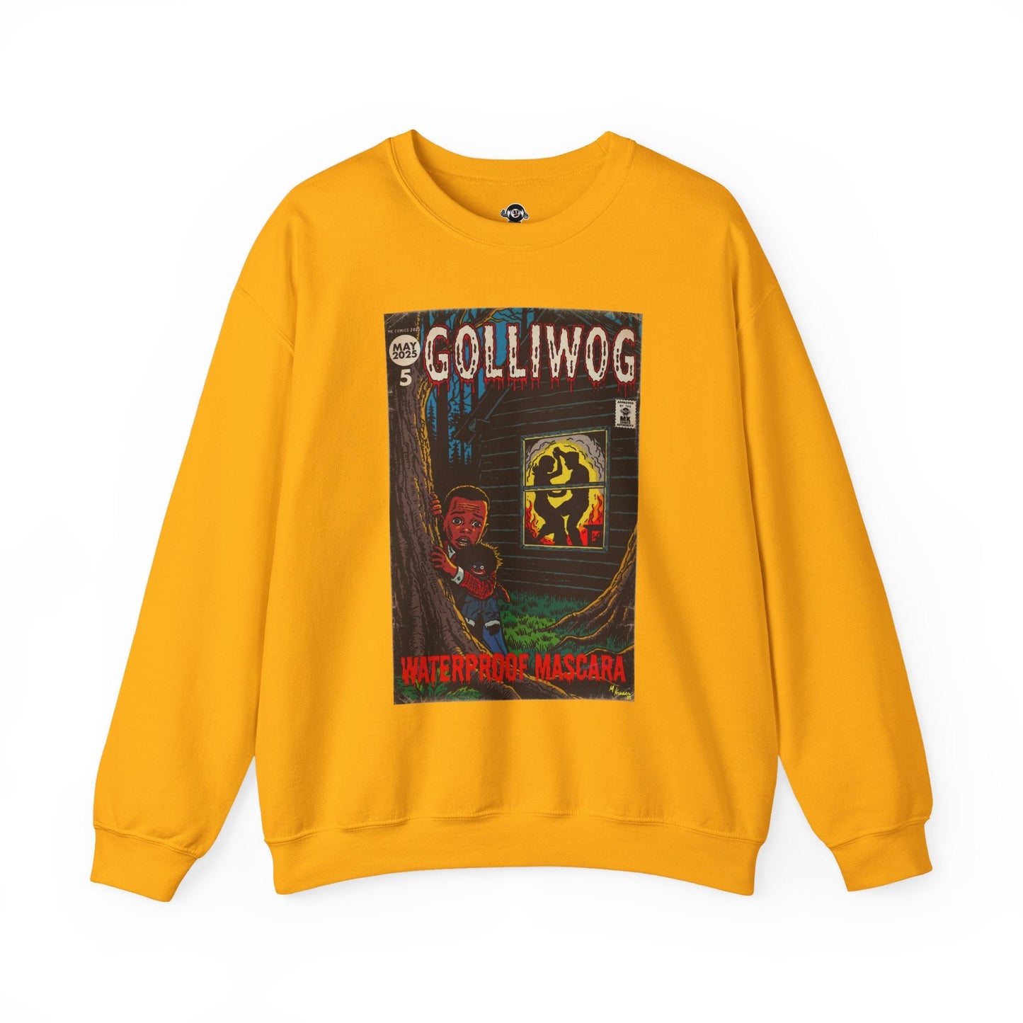Waterproof Mascara - Golliwog - Unisex Heavy Blendâ„¢ Crewneck Sweatshirt