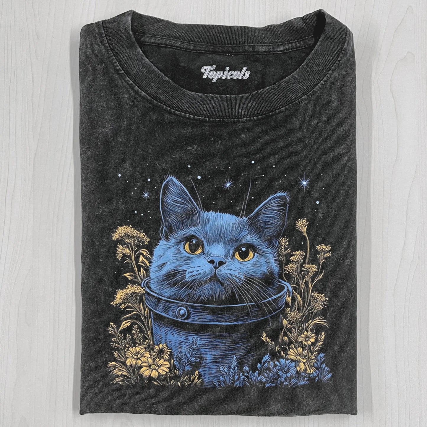 BLUE CAT TEE - clothing by TeeHivey.com (Image 2)