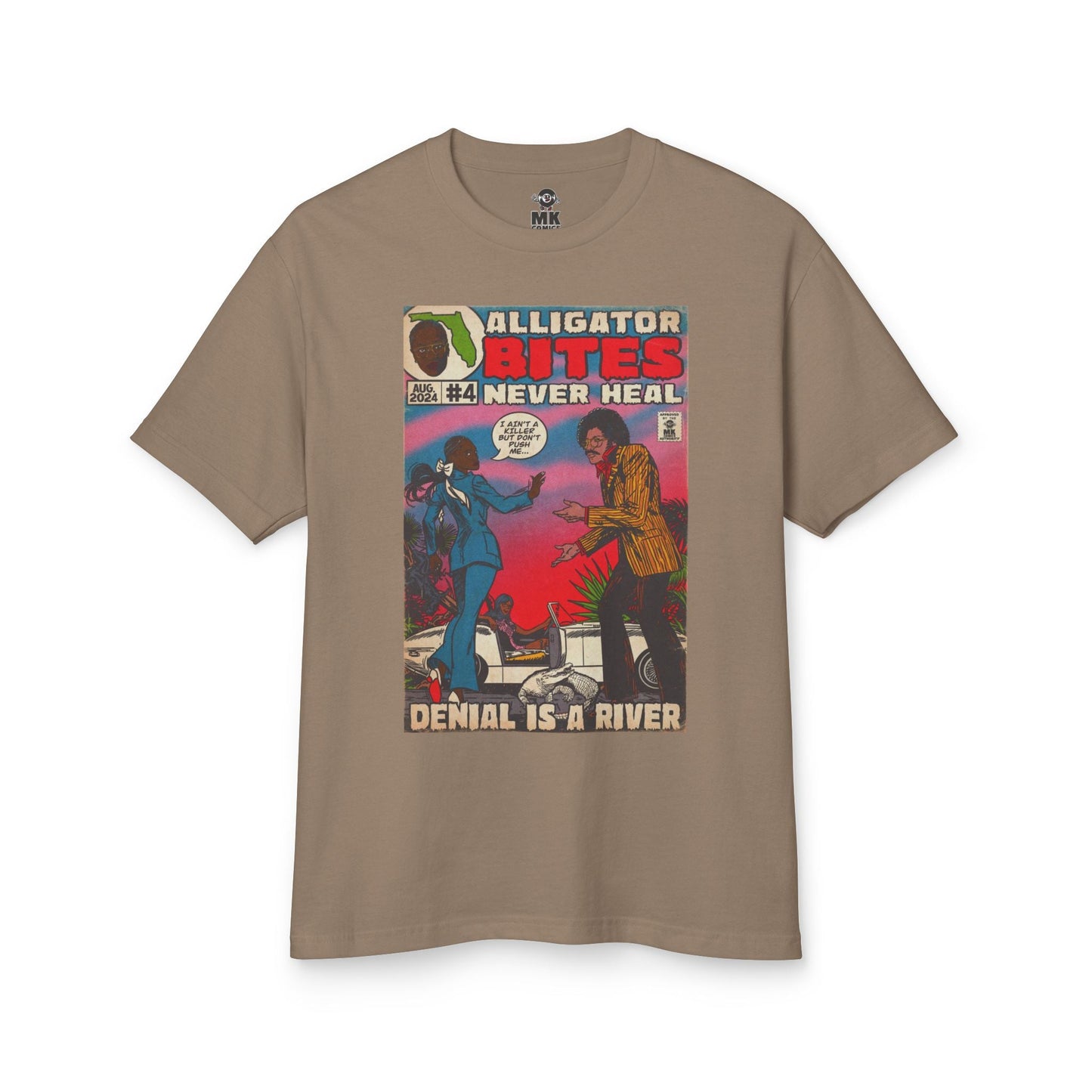 Denial Unisex Garment-Dyed Heavyweight Cotton Tee