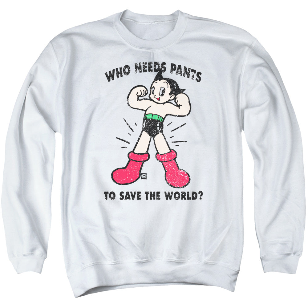Astro Boy Who Needs Parts Mens Crewneck Sweatshirt White - clothing by TeeHivey.com