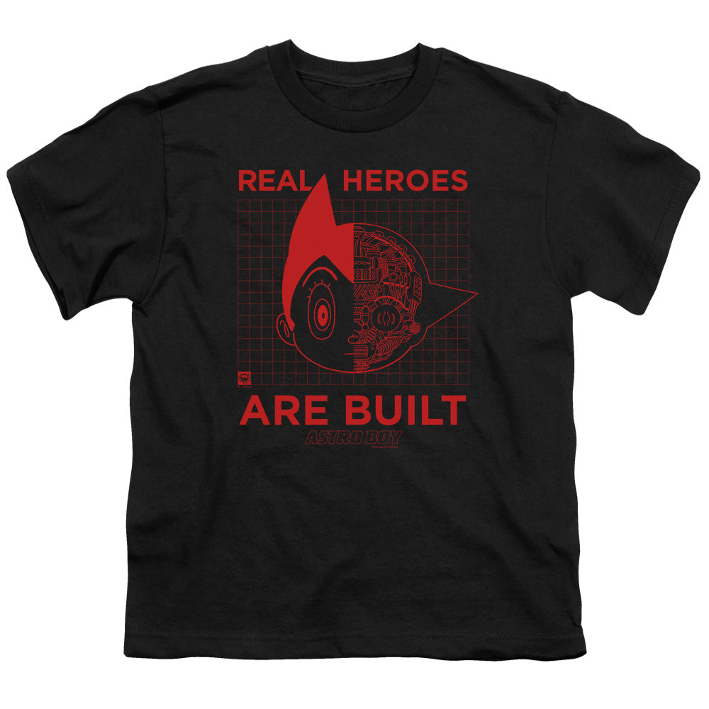 Astro Boy Real Hero Kids Youth T Shirt Black - clothing by TeeHivey.com