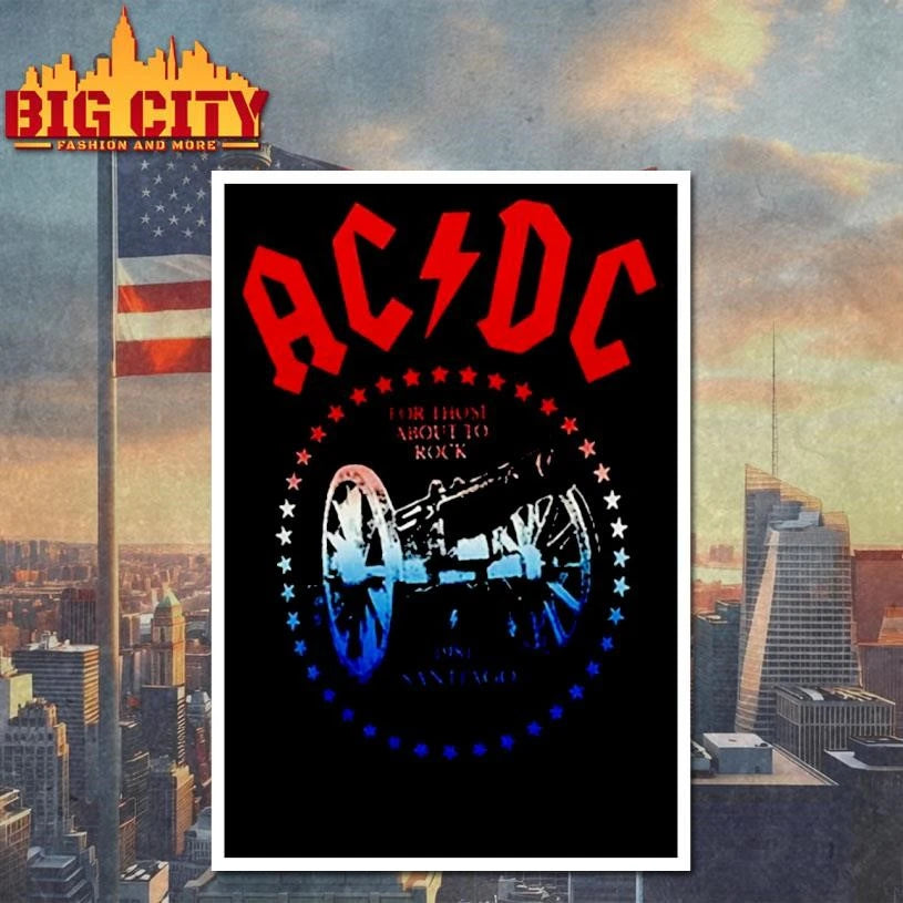 ACDC Chile 2026 Pwr Up Tour Venue Tee At Parque Estadio Nacional On March 11 15 2026 Santiago Chile Shirt