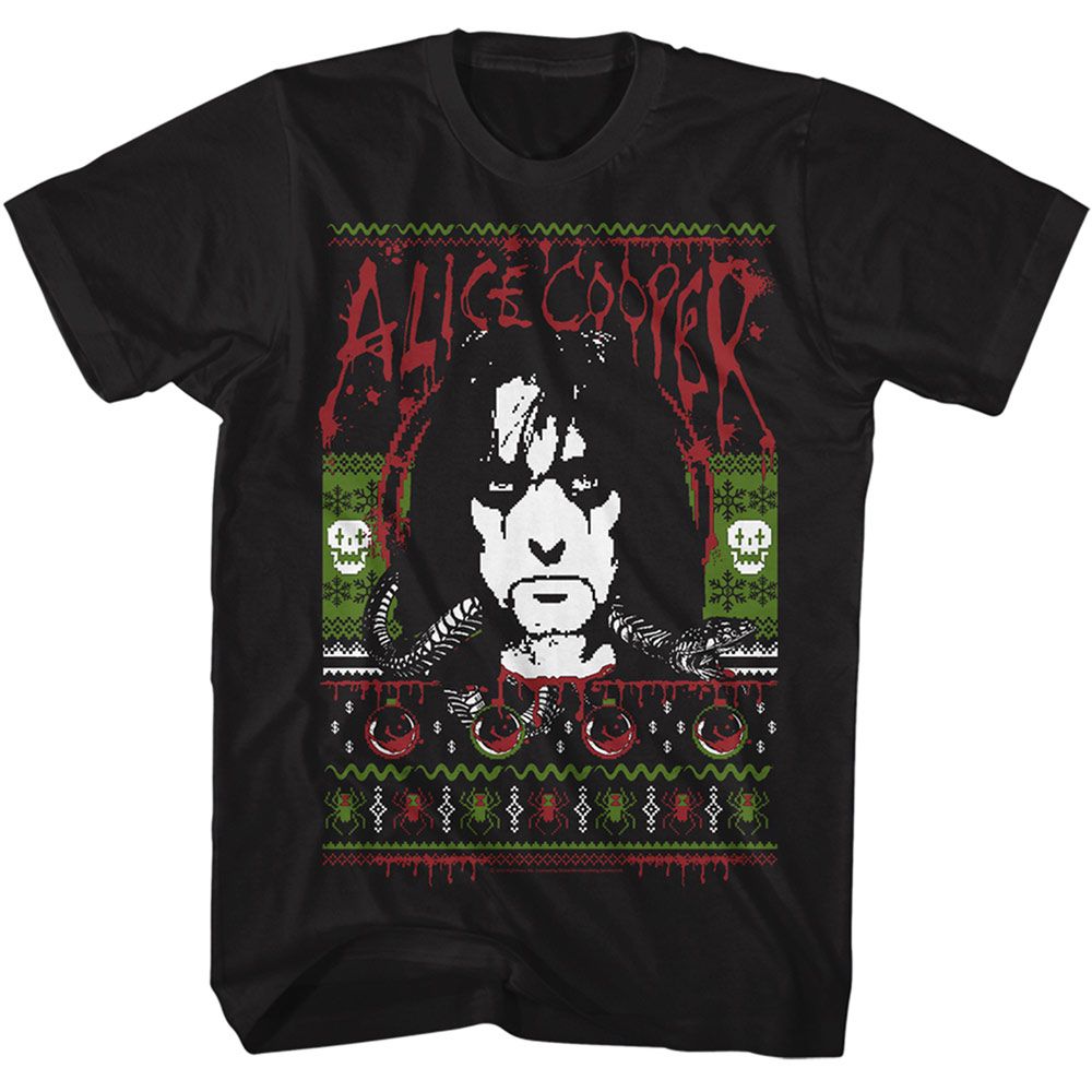 Alice Cooper - Christmas - Short Sleeve - Adult - T-Shirt