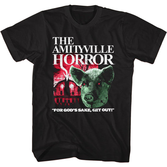 Amityville Horror - Pig & House - Short Sleeve - Adult - T-Shirt