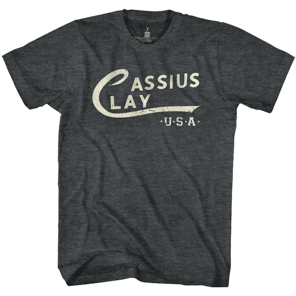 Muhammad Ali - Cassius Clay Logo - Short Sleeve - Heather - Adult - T-Shirt